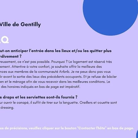 Paris Gentilly Appartement Tout Equipe - Rer B Esterno foto